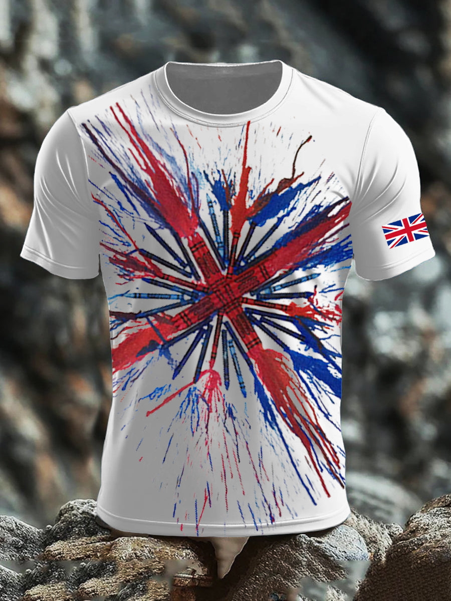 Men's UK Flag Printed T-shirt vetvanguards