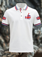 Men's Vintage England Flag Lion Casual Shirt vetvanguards