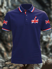 Men's Vintage England Flag Lion Casual Shirt vetvanguards