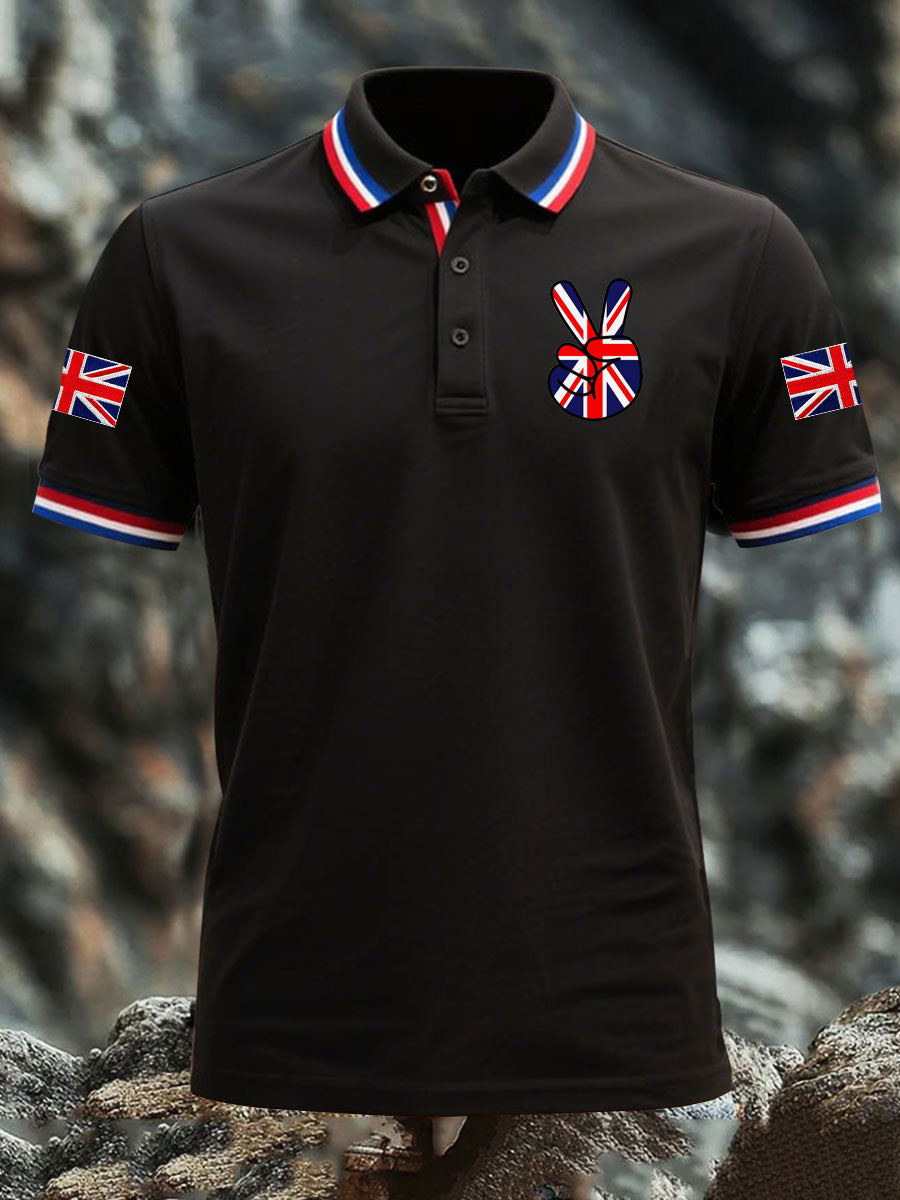 Men's Vintage England Flag Lion Casual Shirt vetvanguards