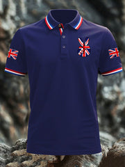 Men's Vintage England Flag Lion Casual Shirt vetvanguards
