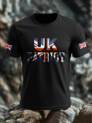 Men's UK Flag Patriotism Printed T-shirt vetvanguards