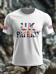 Men's UK Flag Patriotism Printed T-shirt vetvanguards