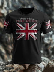 Men's UK Flag Patriotism Printed T-shirt vetvanguards