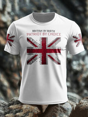 Men's UK Flag Patriotism Printed T-shirt vetvanguards