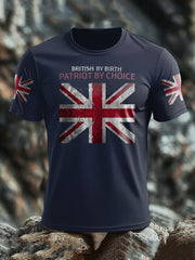 Men's UK Flag Patriotism Printed T-shirt vetvanguards