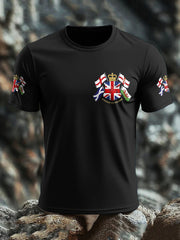 Men's UK Flag United We Stand Printed T-shirt vetvanguards