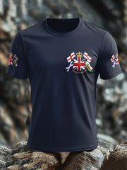 Men's UK Flag United We Stand Printed T-shirt vetvanguards