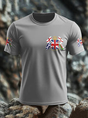 Men's UK Flag United We Stand Printed T-shirt vetvanguards