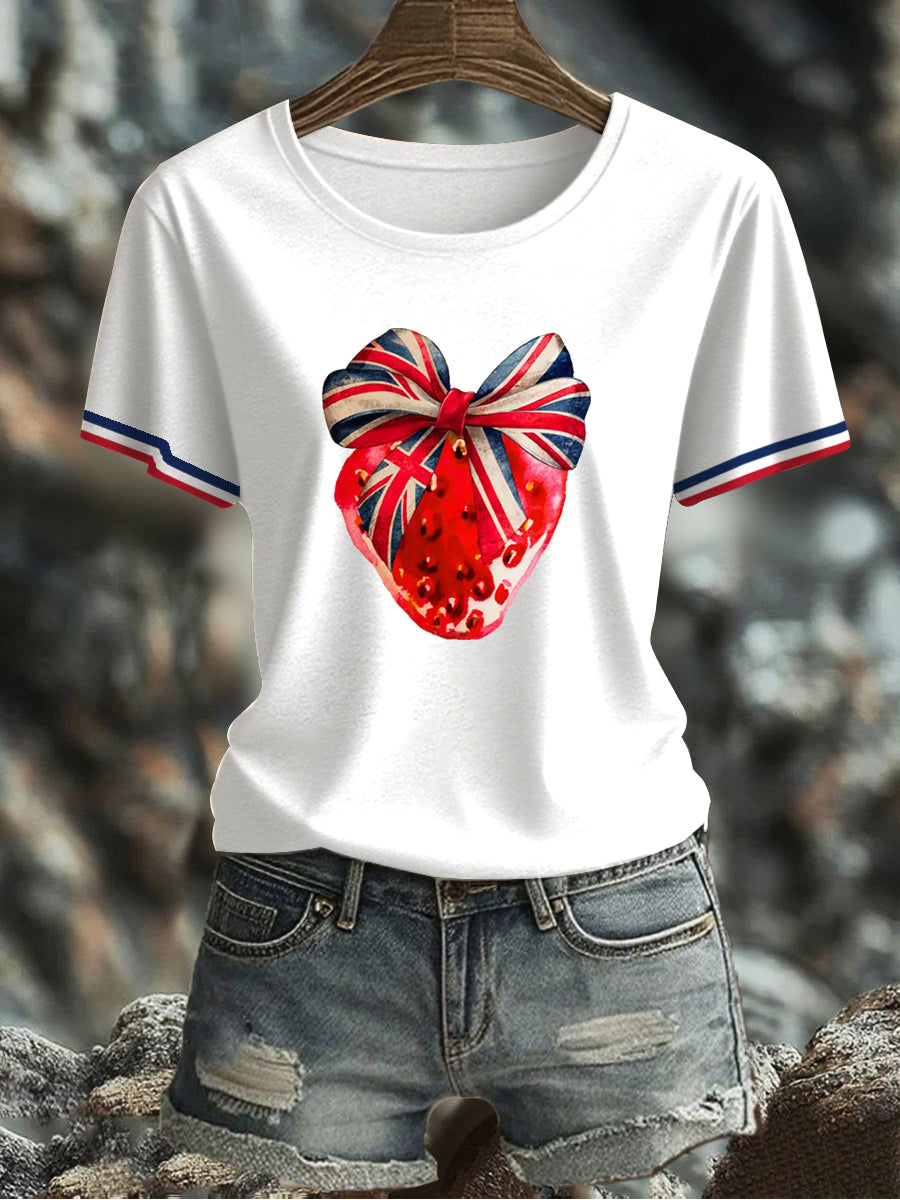 Women's UK Flag Printed T-shirt vetvanguards