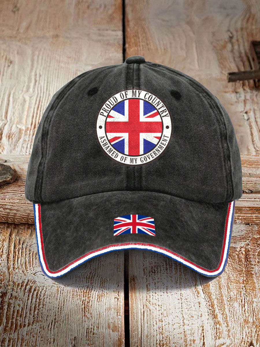Unisex UK Flag United We Stand Printed Hat vetvanguards