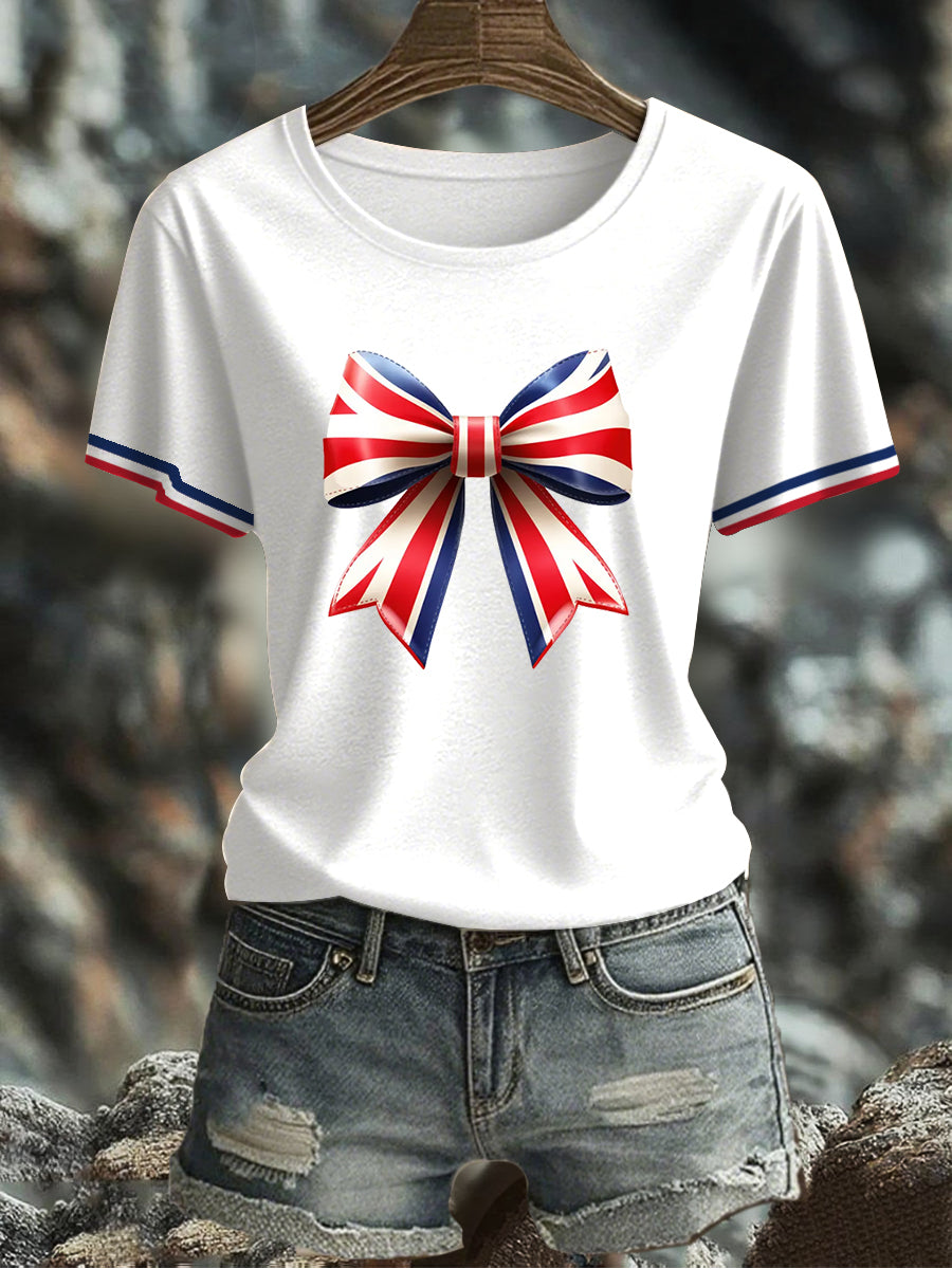 Women's UK Flag Printed T-shirt vetvanguards