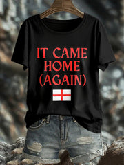 Women's UK England Football Lover Champion Printed T-shirt vetvanguards
