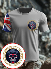 Men's UK Flag Patriot Printed T-Shirt vetvanguards