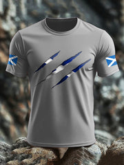 Men's Scotland UK Flag Printed T-shirt vetvanguards