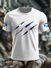 Men's Scotland UK Flag Printed T-shirt vetvanguards