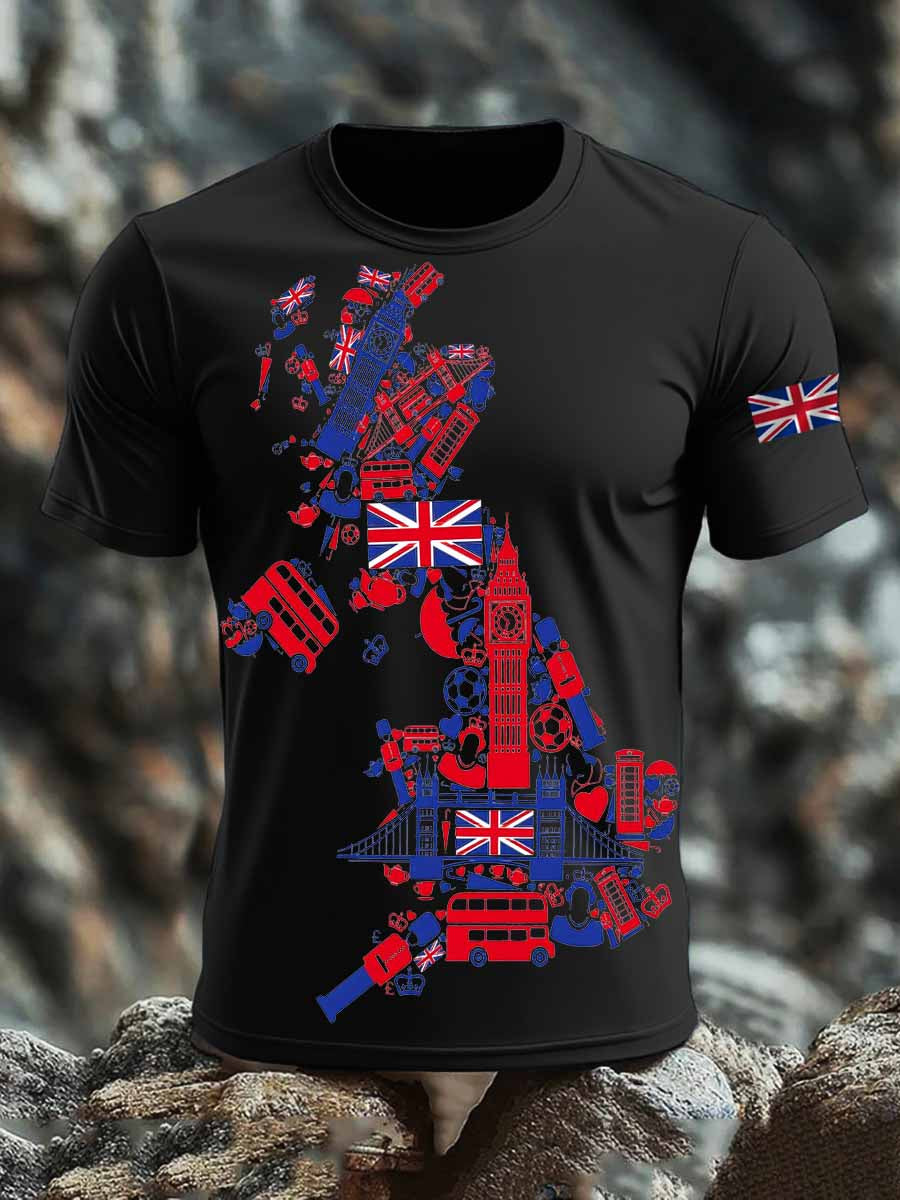 Men's British short sleeves t-shirt vetvanguards