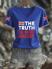 Women's The Truth Is Not Racist UK short-sleeved T-shirt vetvanguards