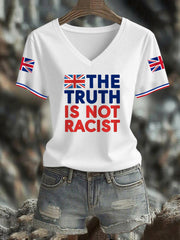 Women's The Truth Is Not Racist UK short-sleeved T-shirt vetvanguards