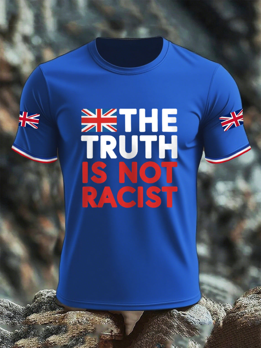 Men's The Truth Is Not Racist UK short sleeves t-shirt vetvanguards