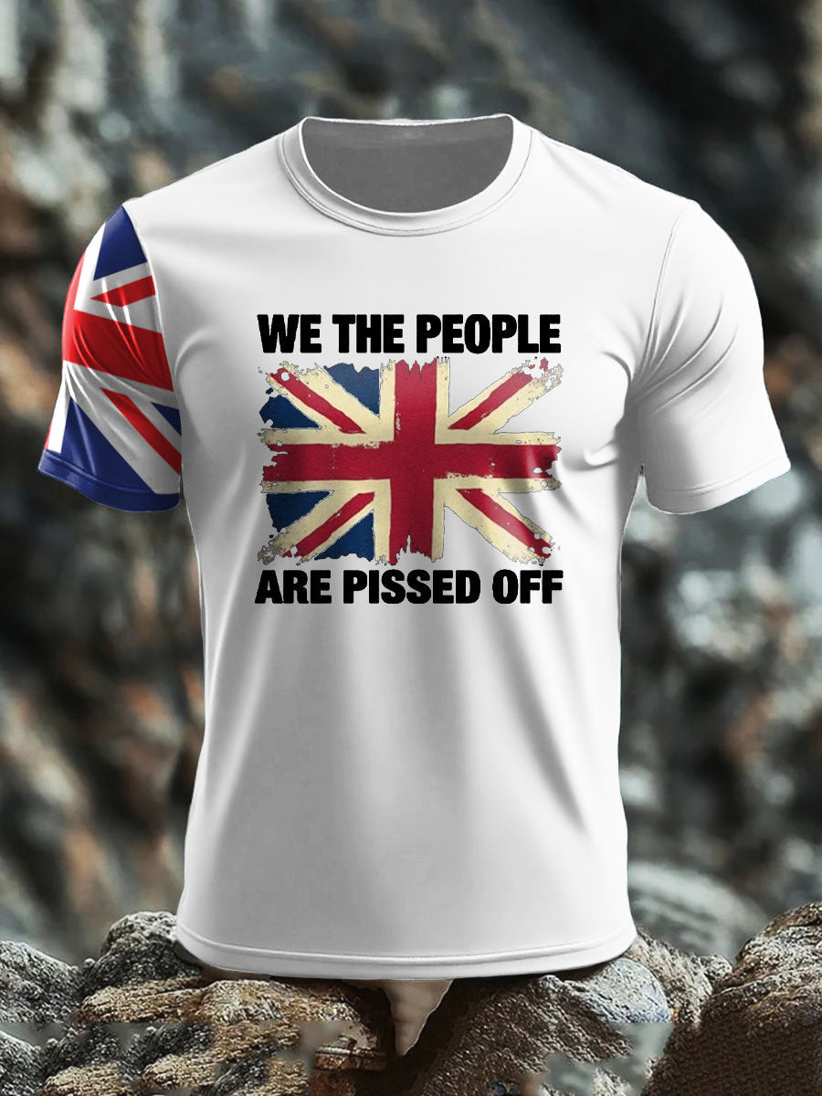 Men's UK Flag Patriot Printed T-Shirt vetvanguards