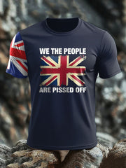 Men's UK Flag Patriot Printed T-Shirt vetvanguards