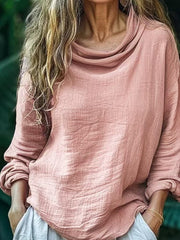 Women's Vintage Simple Linen Shirt vetvanguards