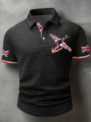 Men's Union Jack Fighter Short Sleeve Shirt vetvanguards