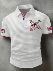 Men's Union Jack Fighter Short Sleeve Shirt vetvanguards