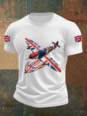 Men's Union Jack Fighter Short-sleeved T-shirt vetvanguards