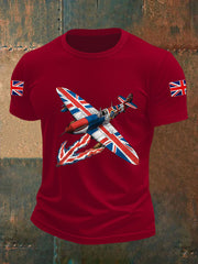 Men's Union Jack Fighter Short-sleeved T-shirt vetvanguards
