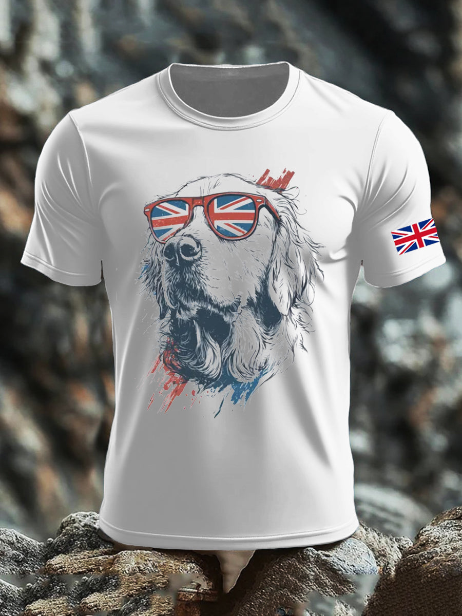 Men's UK Flag Printed T-shirt vetvanguards