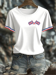 Women's UK Flag Printed T-shirt vetvanguards