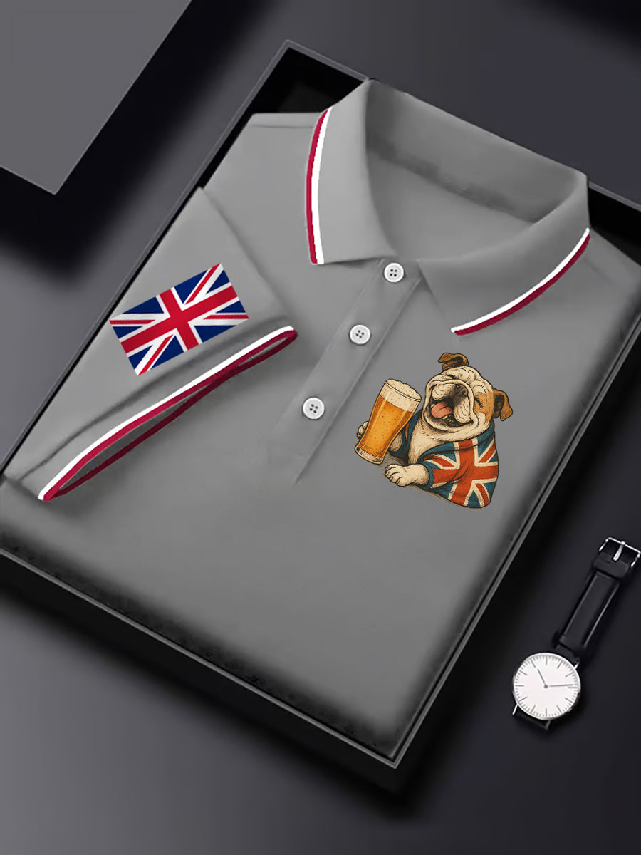 Men's Vintage England Flag Casual Shirt vetvanguards