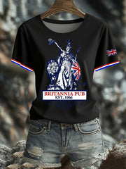 Women's British short-sleeved T-shirt vetvanguards