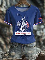Women's British short-sleeved T-shirt vetvanguards
