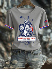 Women's British short-sleeved T-shirt vetvanguards
