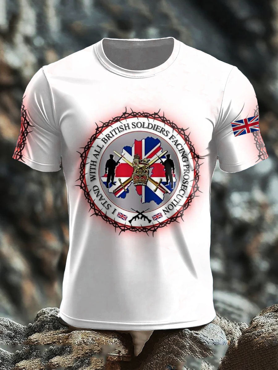 Men's British short sleeves t-shirt vetvanguards