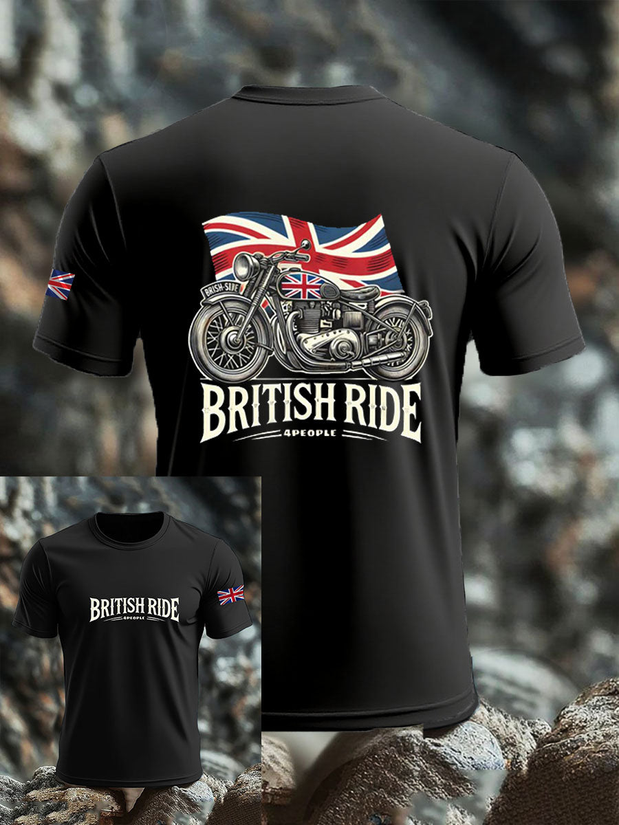 Men's British imitation cotton short-sleeved T-shirt vetvanguards