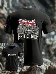 Men's British imitation cotton short-sleeved T-shirt vetvanguards