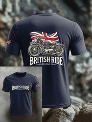 Men's British imitation cotton short-sleeved T-shirt vetvanguards