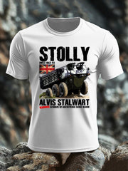 Men's British imitation cotton short-sleeved T-shirt vetvanguards
