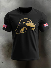 Men's UK Flag Football Printed T-shirt vetvanguards
