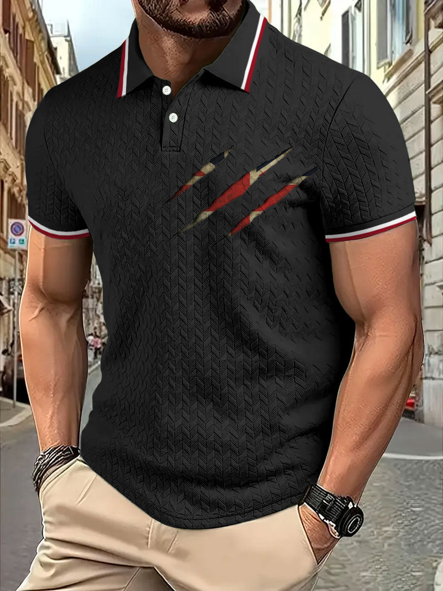 Men's UK Flag Printed Casual Tops vetvanguards