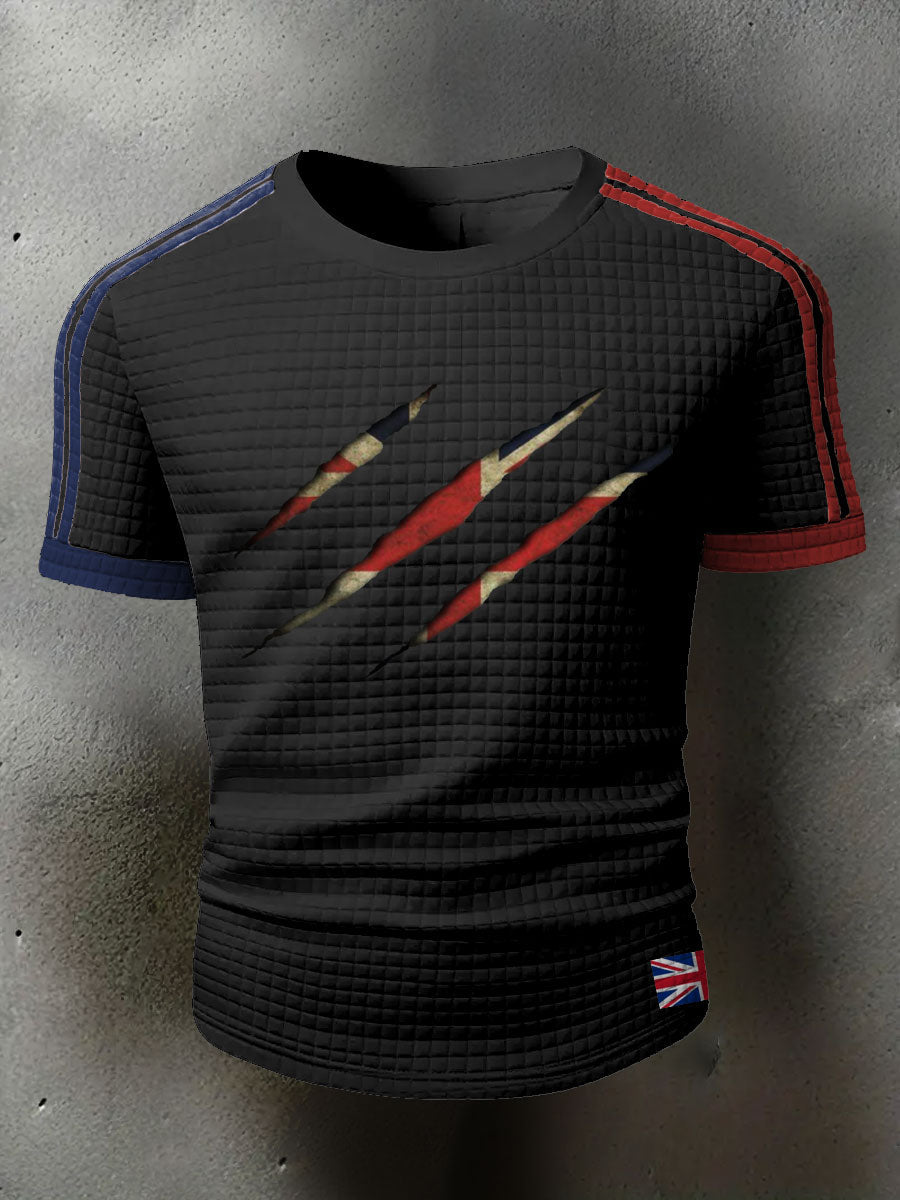 Men's UK Flag Printed Casual Tops vetvanguards