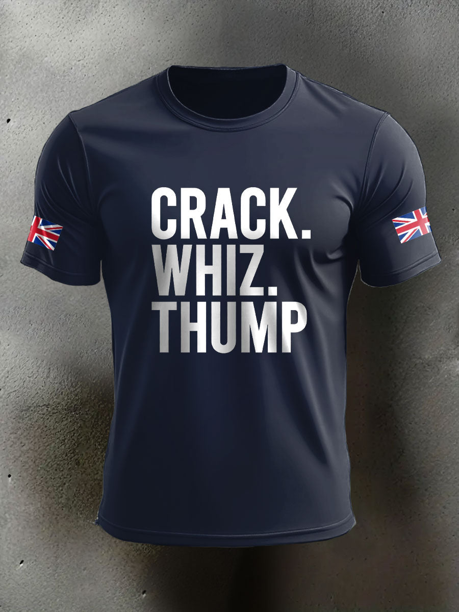 Men's Crack Whiz Thump Veteran Printed T-shirt vetvanguards