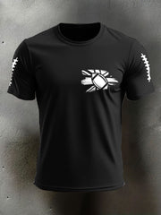 Men's UK Flag Football Printed T-shirt vetvanguards