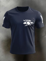 Men's UK Flag Football Printed T-shirt vetvanguards