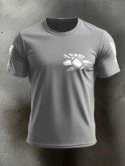 Men's UK Flag Football Printed T-shirt vetvanguards