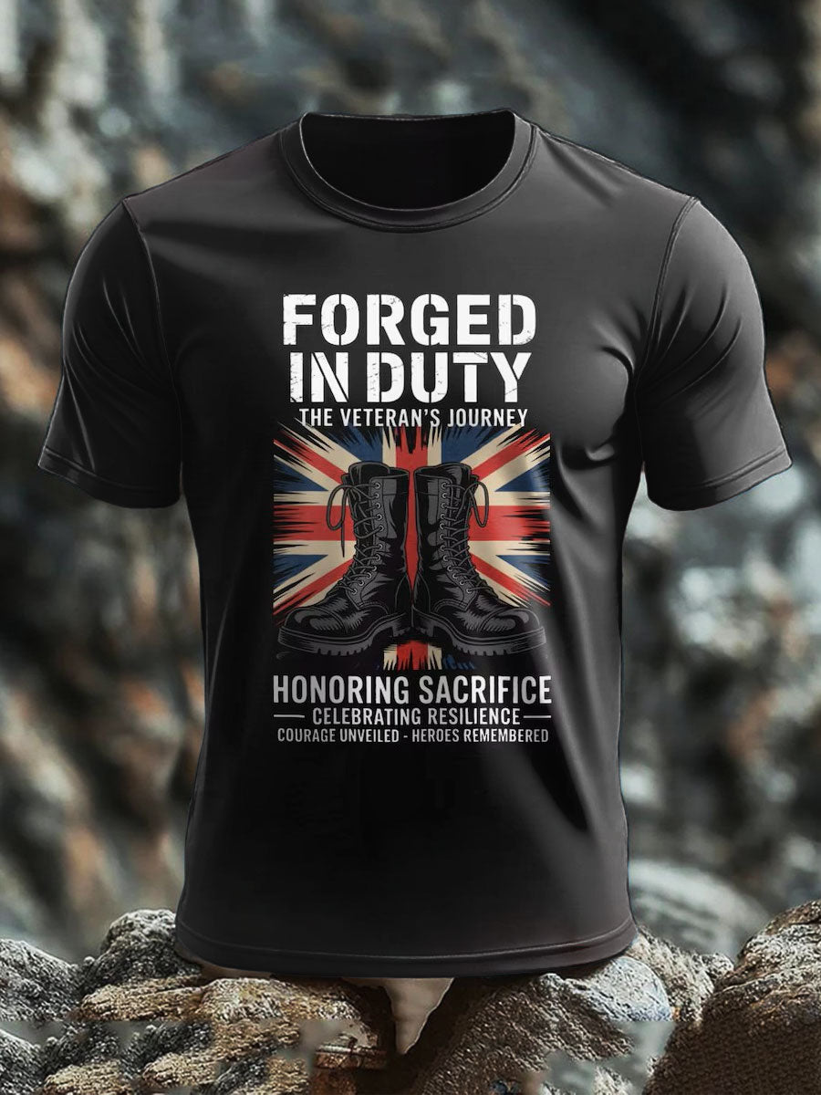 Men's British short sleeves t-shirt vetvanguards